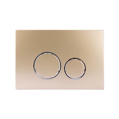 Bedieningsplaat StarBlueDisc Doppio 40 TBV Geberit UP100 UP320 Champagne Goud met Chroom