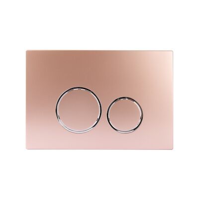 Bedieningsplaat StarBlueDisc Doppio 50 TBV Geberit UP100 UP320 Rose Goud met Chroom