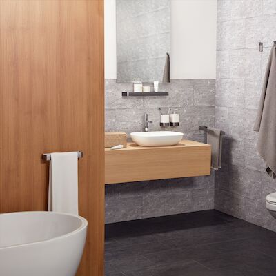 Bekerhouder Haceka Aline Grey 7,4×11,4 cm Keramiek Mat Grijs