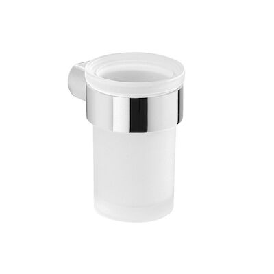 Bekerhouder Sapho Pirenei Hangend 6.9×10.5 cm Chroom / Satijnglas