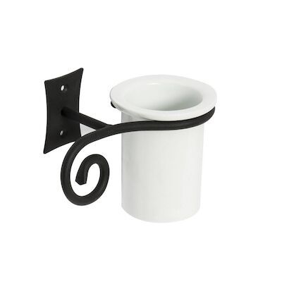 Bekerhouder Sapho Rebecco Hangend 17.1×12 cm Zwart / Wit