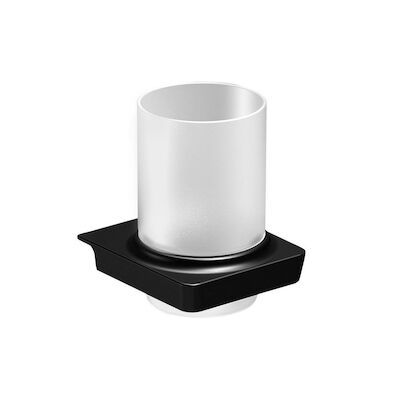 Bekerhouder Sapho Zen Black Hangend 8.2×10.5 cm Zwart / Melkglas