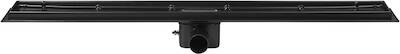Ben B-Drain douchegoot inbouwdeel 70cm met Ø40mm waterslot zwart