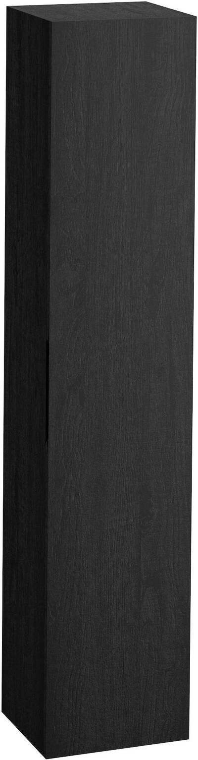 Ben Elegance Hoge Kast 1 deur L/R 36x32x170 cm Eiken Zwart