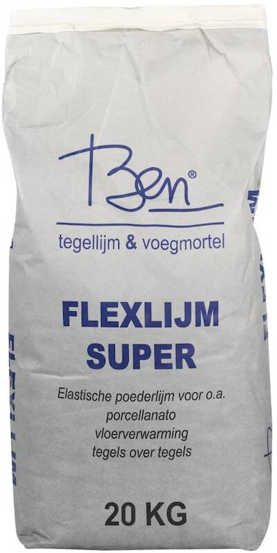 Ben flexlijm super 20kg grijs