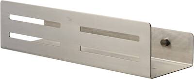 Ben Kurv planchet 30×9,6x8cm geborsteld nikkel