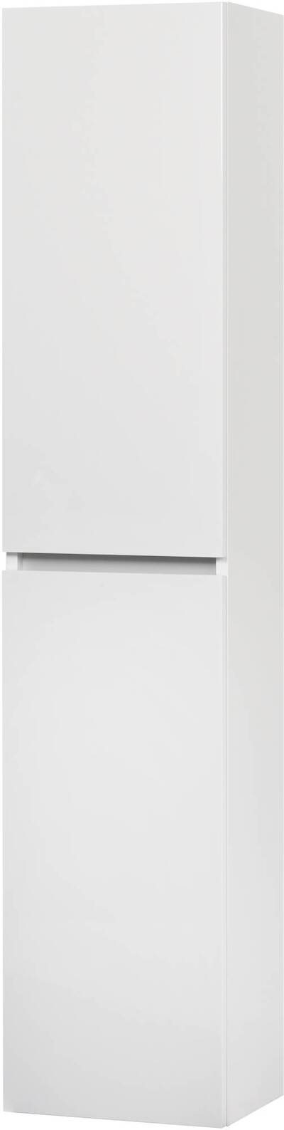Ben Limara Hoge kast links 35x29x165 cm Glans Wit/Aluminium
