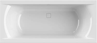 Ben Naria Design inbouwbad 2-persoons 180x80cm glans wit acryl incl. afvoer wit