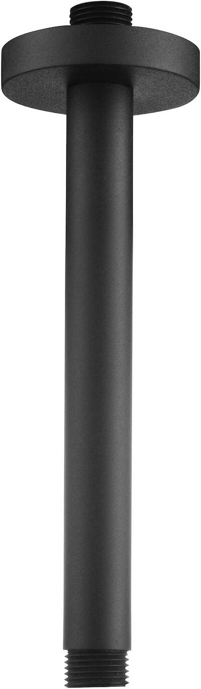 Ben Round Plafond douchearm 15cm gestructureerd zwart