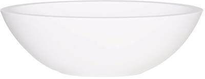 Ben Samantha ovale waskom 50x35x16cm mineraalmarmer mat wit