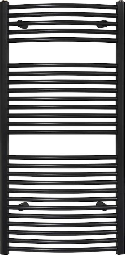 Ben Samos handdoekradiator licht gebogen 758W 60×121,5cm mat antraciet