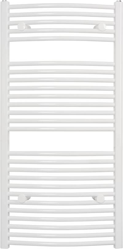 Ben Samos handdoekradiator licht gebogen 758W 60×121,5cm wit