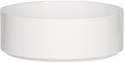 Ben Sista ronde waskom Ø37x13cm mineraalmarmer glanzend wit