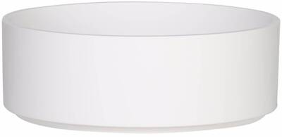 Ben Sista ronde waskom Ø37x13cm mineraalmarmer mat wit