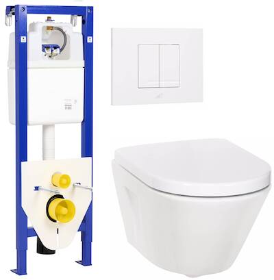 Ben Sito complete toiletset compact met Style wit bedieningspaneel