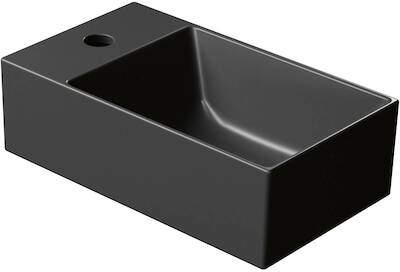 Ben Stelvio Fontein 1 krg links 40x23x12 cm Mat Zwart