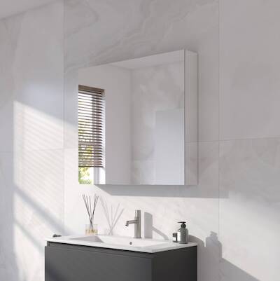 Ben Vario Spiegelkast met spiegelmelamine omtrokken zijpanelen 80x14x75 cm