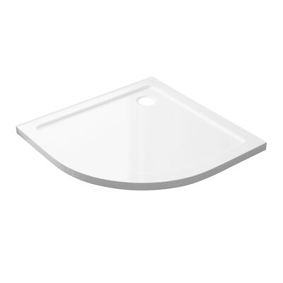 Best-Design “Dona” Lage-Douchebak 1/4 Rond 80x80x4 cm R=550 Glans Wit