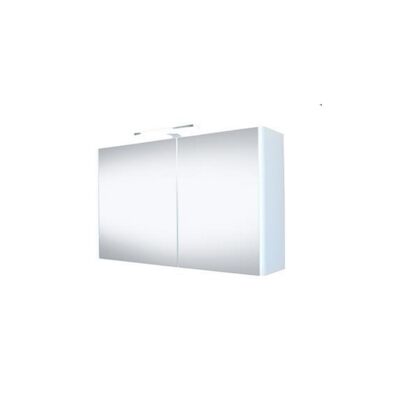 Best-Design “Happy” MDF Spiegelkast + Verlichting 80x60cm Wit