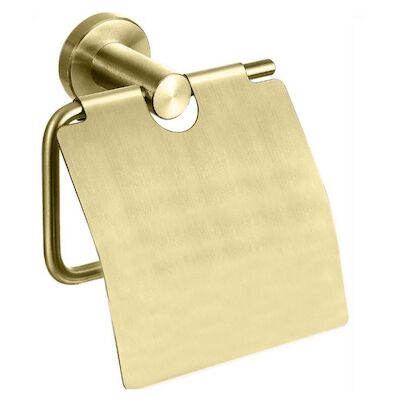 Best-Design “Nancy” Toiletrolhouder Met Klep Mat-Goud