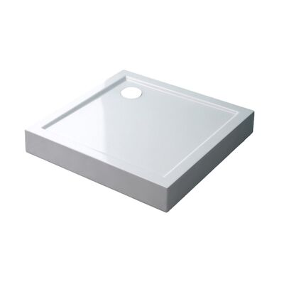 Best-Design “Project” Opbouwdouchebak Vierkant 100x100x14 cm Glans Wit