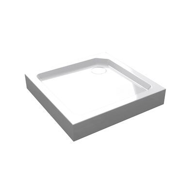 Best-Design “Project” Opbouwdouchebak Vierkant 80x80x14 cm Glans Wit