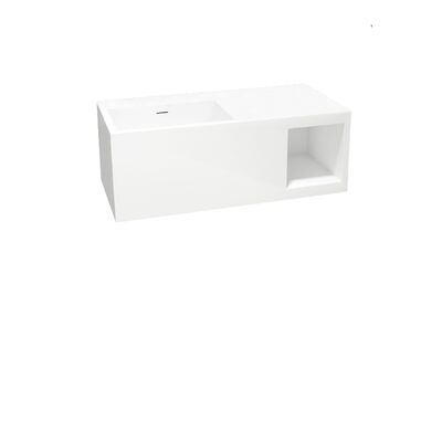 Best-Design “Serena” Wastafel “Just-Solid” 95x45x35cm Mat Wit