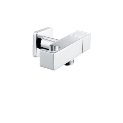 Best-Design “Vierkant” Muuraansluiting Afsluitbaar + Opsteek Chroom