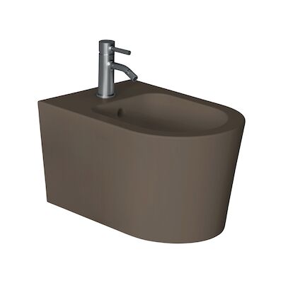 Bidet Salenzi Form Square Mat Donkerbruin (exclusief kraan)