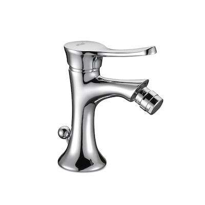 Bidetmengkraan Sapho Belinda Uitloop Gebogen 1-hendel 17 cm Chroom (incl. pop-up waste)
