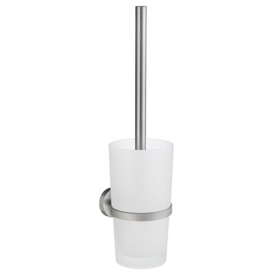 Borstelset Smedbo Home met Porselein 38 cm Chroom Geborsteld