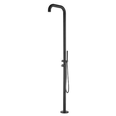 Buitendouche vrijstaand Fortifura Outdoor Original Met Handdouche Mat Zwart