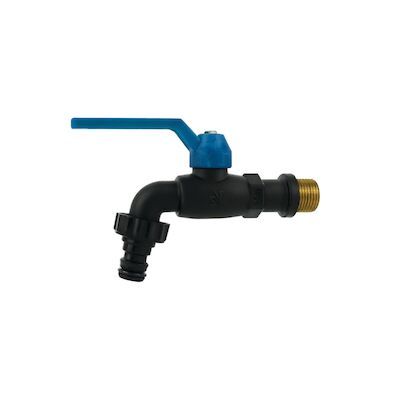 Buitenkraan Wiesbaden Riko Vorstbestendig 1/2″ Zwart