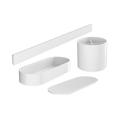 Bundelset Badkamer HansGrohe WallStoris Mat Wit