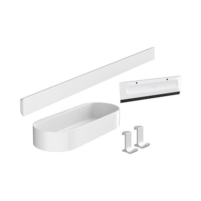 Bundelset Douche HansGrohe WallStoris Mat Wit