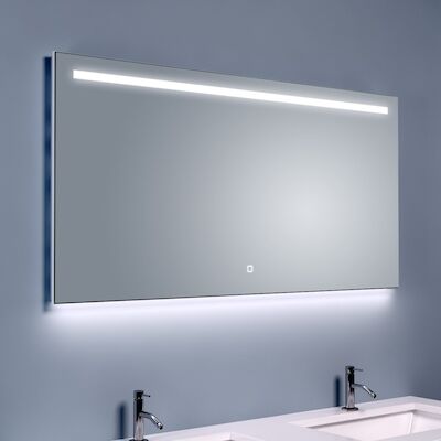 BWS Ambi Two LED Spiegel Dimbaar Condensvrij 140×60 cm