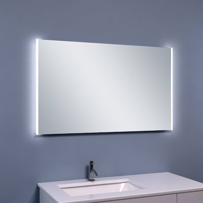 BWS Anubis Duo Condensvrije LED Spiegel 100×60 cm Aluminium