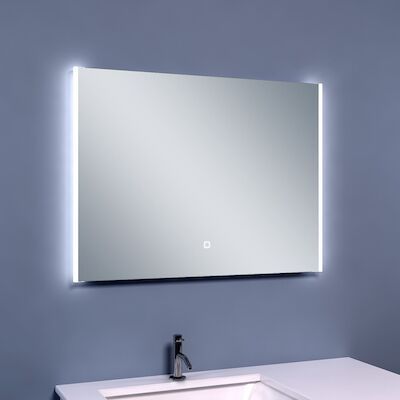 BWS Anubis Duo Condensvrije LED Spiegel 80×60 cm Aluminium
