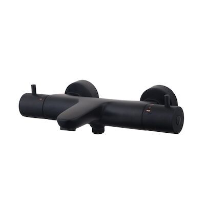 BWS Badkraan Cemal Thermostatisch Opbouw Mat Zwart