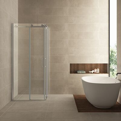 BWS Douchecabine Hoekinstap met 2 Schuifdeuren 90x90x200 cm 8 mm NANO Coating