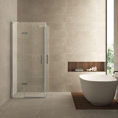 BWS Douchecabine met Hoekinstap met 2 deuren 90x90cm 8mm NANO Coating