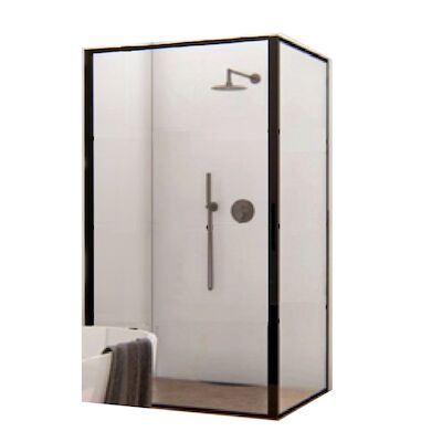 BWS Douchecabine Recta 80 cm met Nano Glas en Mat Zwart Profiel (ALLE MATEN)