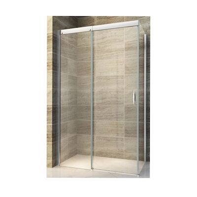 BWS Douchecabine Softclose 2.0 140×90 cm met Nisdeur en Zijwand 8mm Aluminium NANO Coating