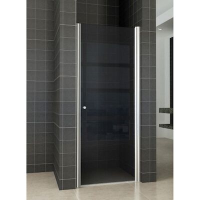 BWS Douchedeur | Profiel | 80x202cm | 8mm NANO Omkeerbaar Rookglas | Nisdeur