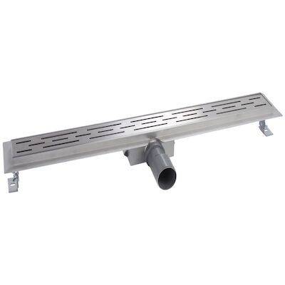 BWS Douchegoot RVS Met flens 100 cm Uitneembaar Sifon Standaard Rooster