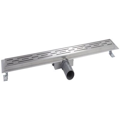 BWS Douchegoot RVS Met Flens 90 cm Uitneembaar Sifon Standaard Rooster