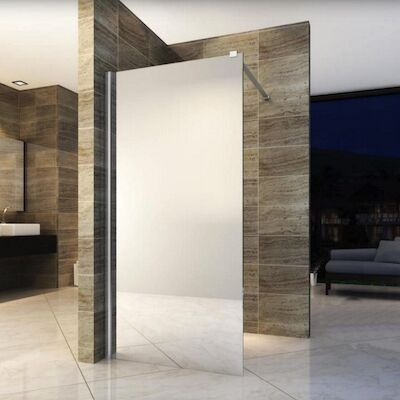 BWS Douchewand Mirror 8mm | Spiegelglas | Inloopdouche (Alle maten)