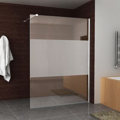 BWS Douchewand Reno | Middenband | NANO Coating | 140×200 | 8mm | Inloopdouche