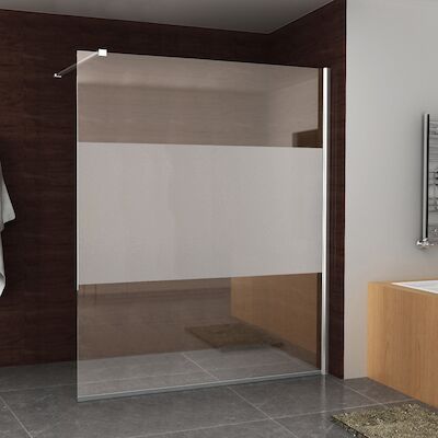 BWS Douchewand Reno | Middenband | NANO Coating | 160×200 | 8mm | Inloopdouche