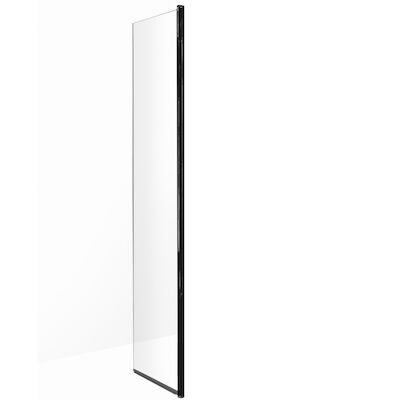 BWS Draaibare Douchewand 30×200 cm 8mm NANO Glas Mat Zwart